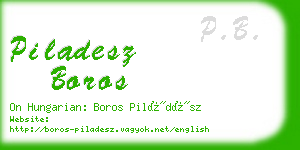 piladesz boros business card